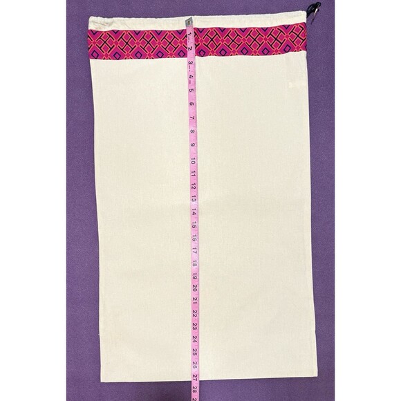 ✨ Tory Burch Ivory Dust Bag w/ Gold Logo Charm 17"x27" | Unused - Picture 3 of 4